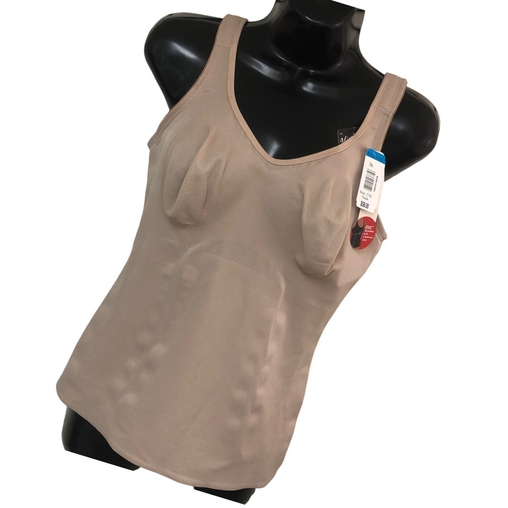 NWT Miraclesuit Nude Cami Camisole Shapewear Extra Firm Slims Tummy Womens 36
